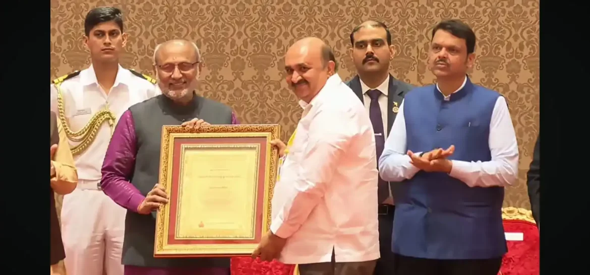 Mehulbhai Sanghvi Honored by Vice President C.P. Radhakrishnan for Excellence in Philanthropy in Mumbai