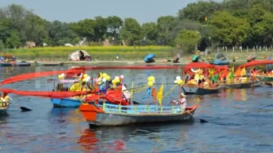 Purushottam Maas Celebration Arrival of Maharaniji in Borivali Grand celebration organized by Shri Shandilya Gotriya Kapol Samaj at 'Divine Eternity Hall'